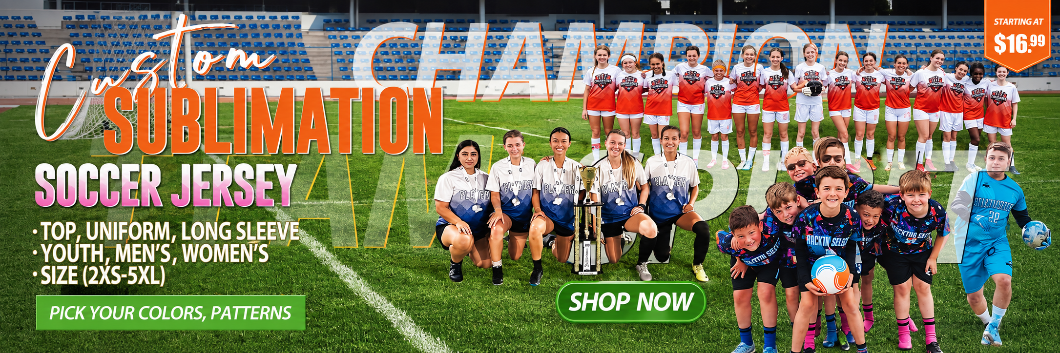 Custom soccer jerseys