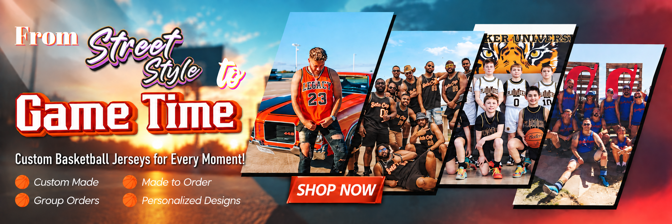 Custom basketball jerseys