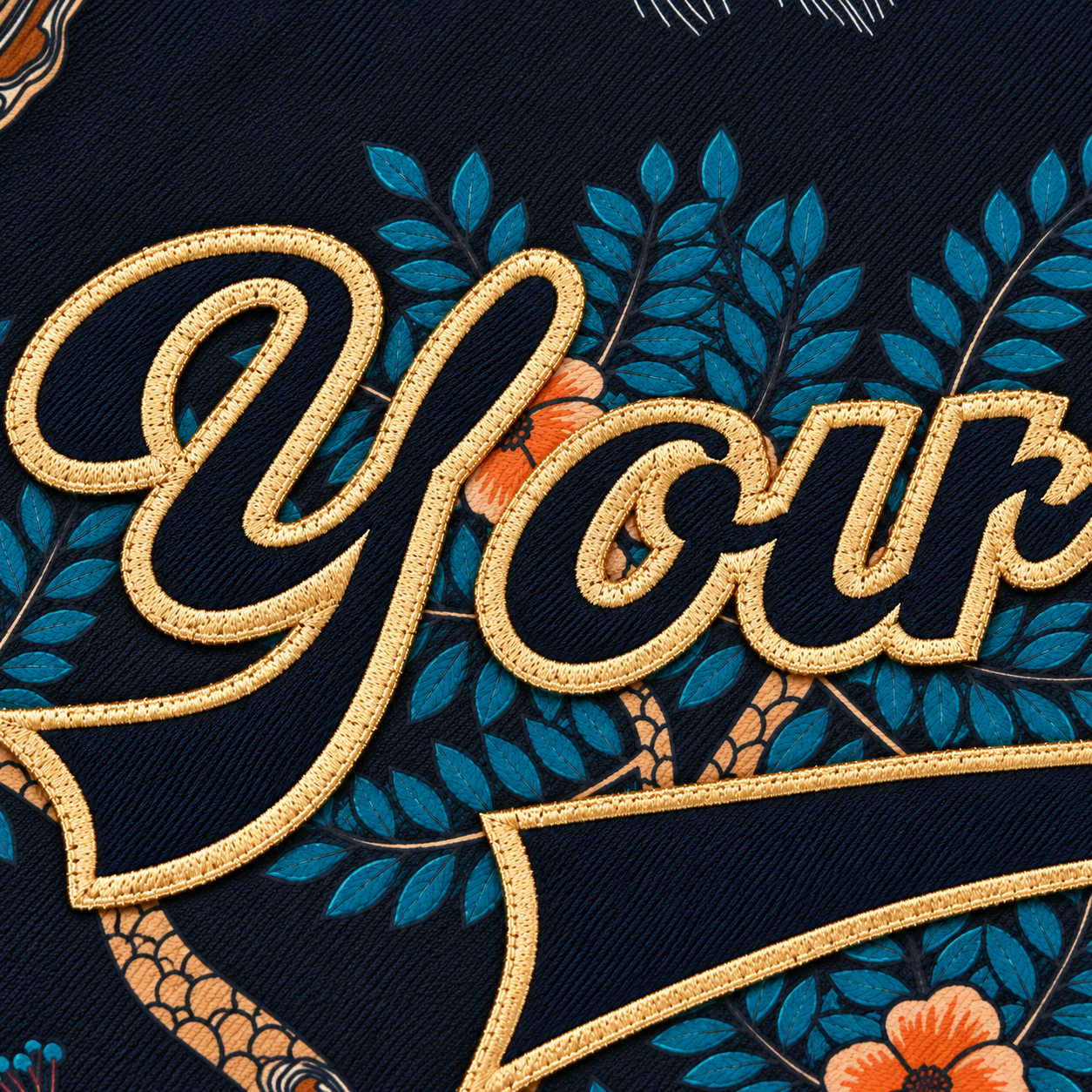 Jacket embroidery sample 2